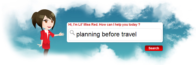 AirAsia FAQs on planning before travel