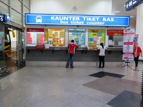 Bus ticketing counters