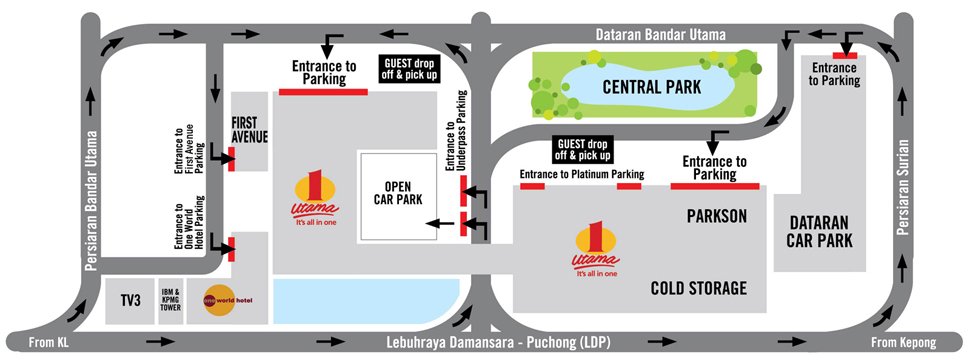 One Utama Shopping Mall parking