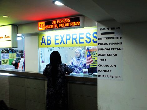 Ticket counters at Pudu Sentral