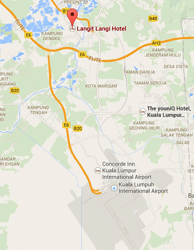 Map to Langit-Langi Hotel