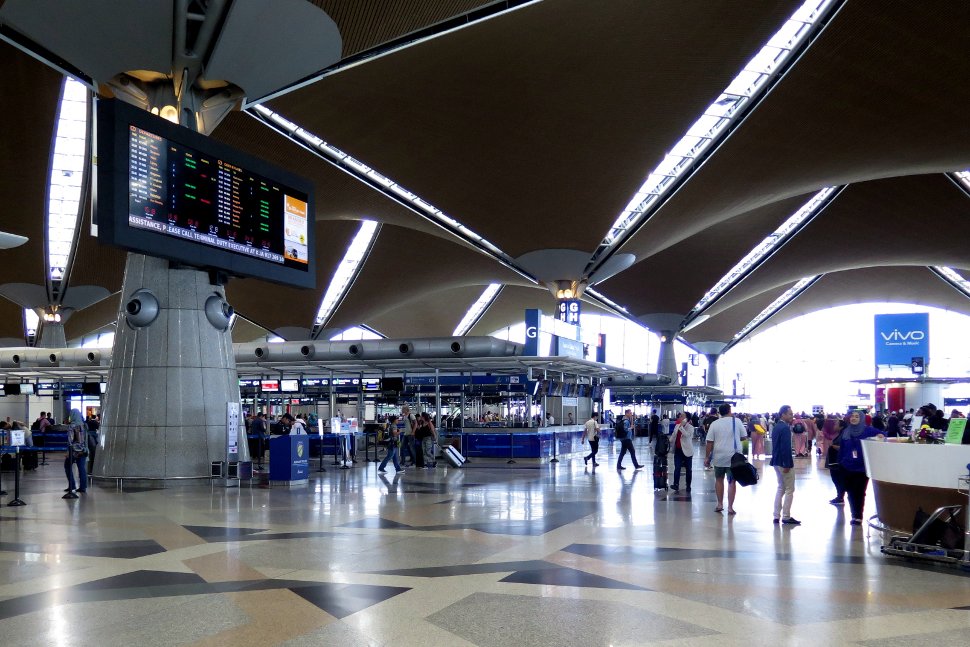 Check-in counters at the KLIA Departure Hall