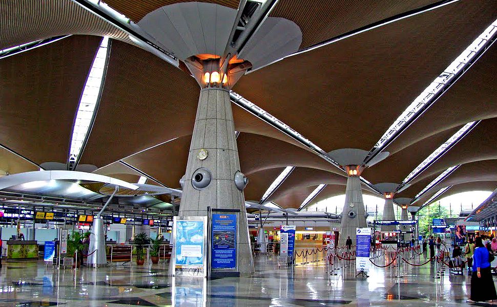 Check-in counters area at Level 5 of KLIA Main Terminal Building