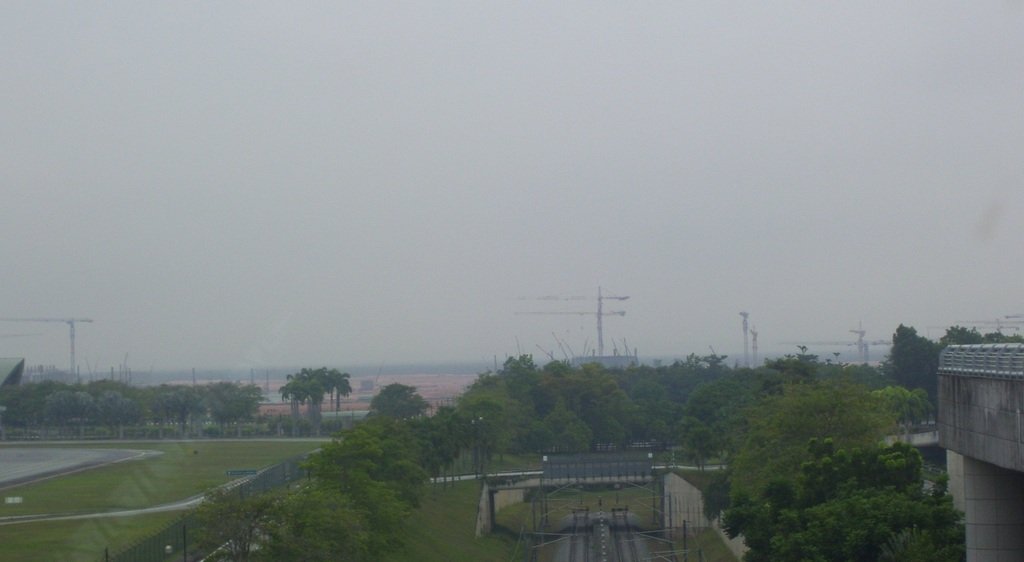 Remote view of klia2 work site, 2011