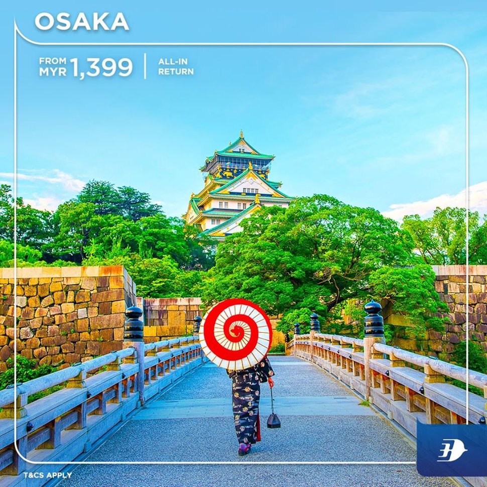 Osaka, all-in return from MYR1,399