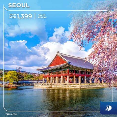 Seoul, all-in return from MYR1,399