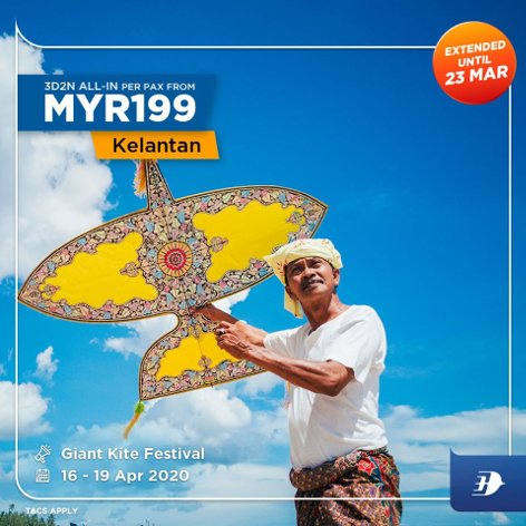 Kelantan, 3D2N all-in per pax from MYR199