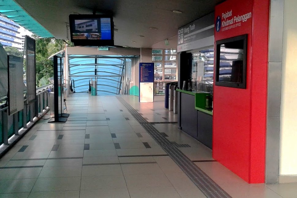 Ticket counter at station