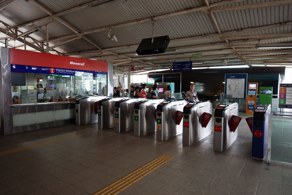 Ticket counters and entrance gates