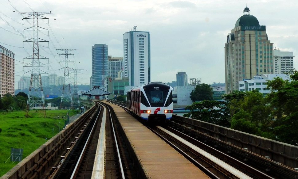 LRT train on the Kelana Jaya Line