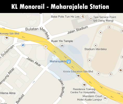 KL Monorail station - Maharajalela station