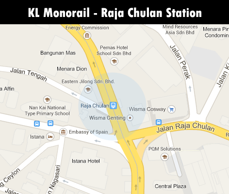 KL Monorail station- Raja Chulan station