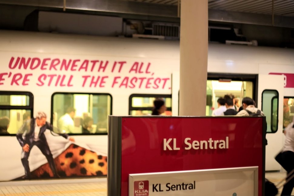 ERL Boarding platform at KL Sentral