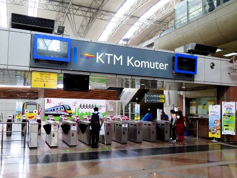 Entrance to KL Sentral KTM Komuter station