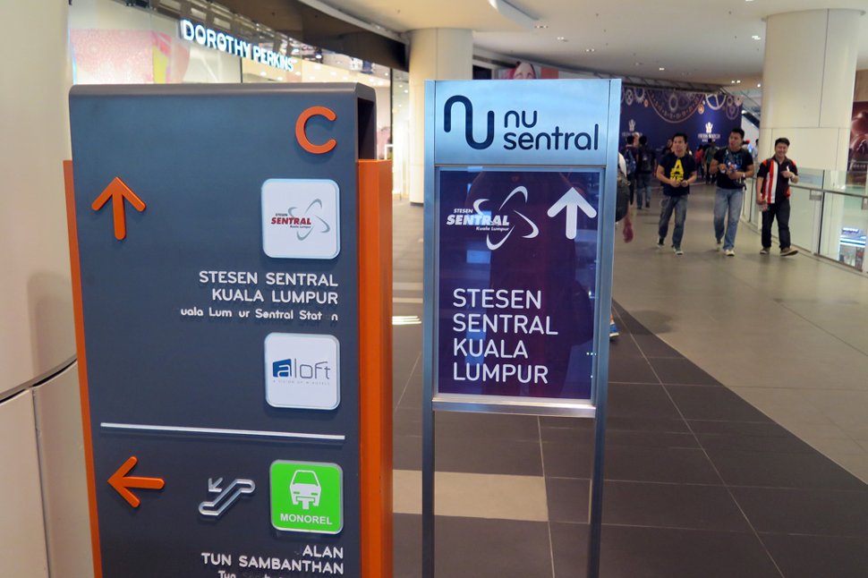 Follow the signboard to go to KL Sentral