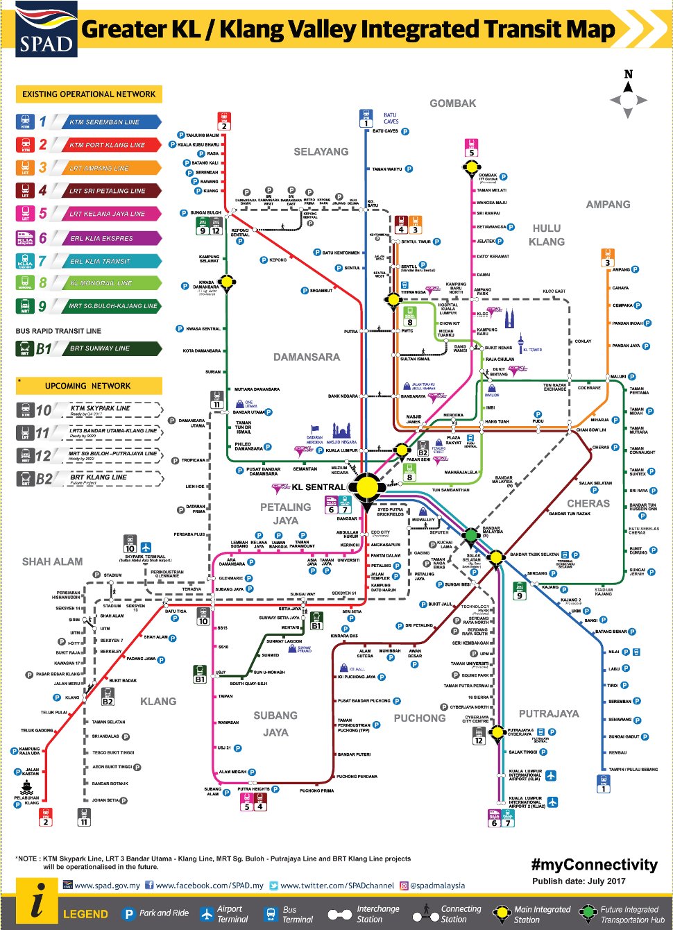 Klang Valley Integrated Transit Map