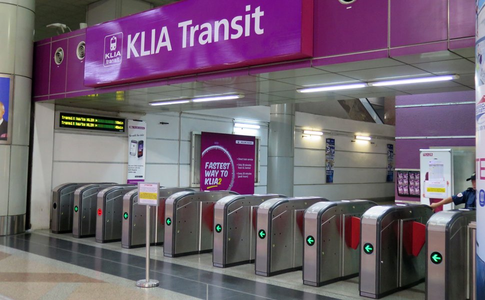 Entrance to board KLIA Transit train