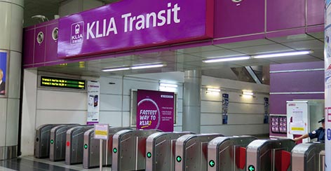 KLIA Transit station at KL Sentral