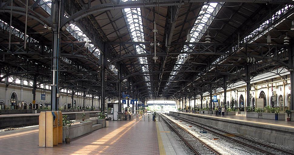 Boarding platforms at KTM station