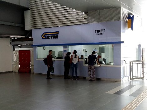 Ticket counters for ticket purchase
