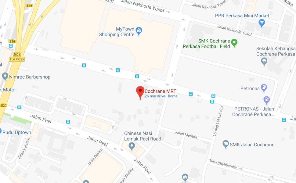 Location of Cochrane MRT station
