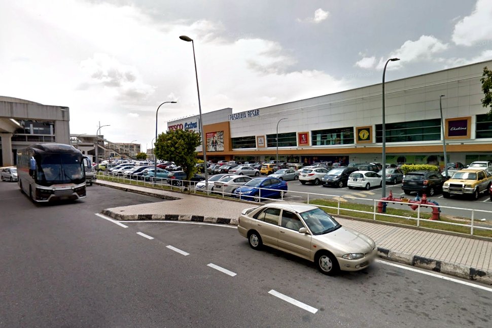 Tesco Puchong next to the LRT station