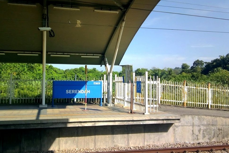Boarding platform at station