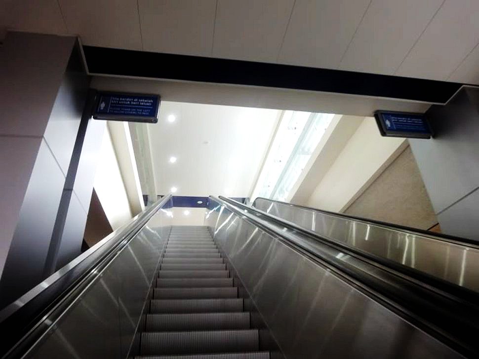 Escalator access at Sri Rampai LRT Station