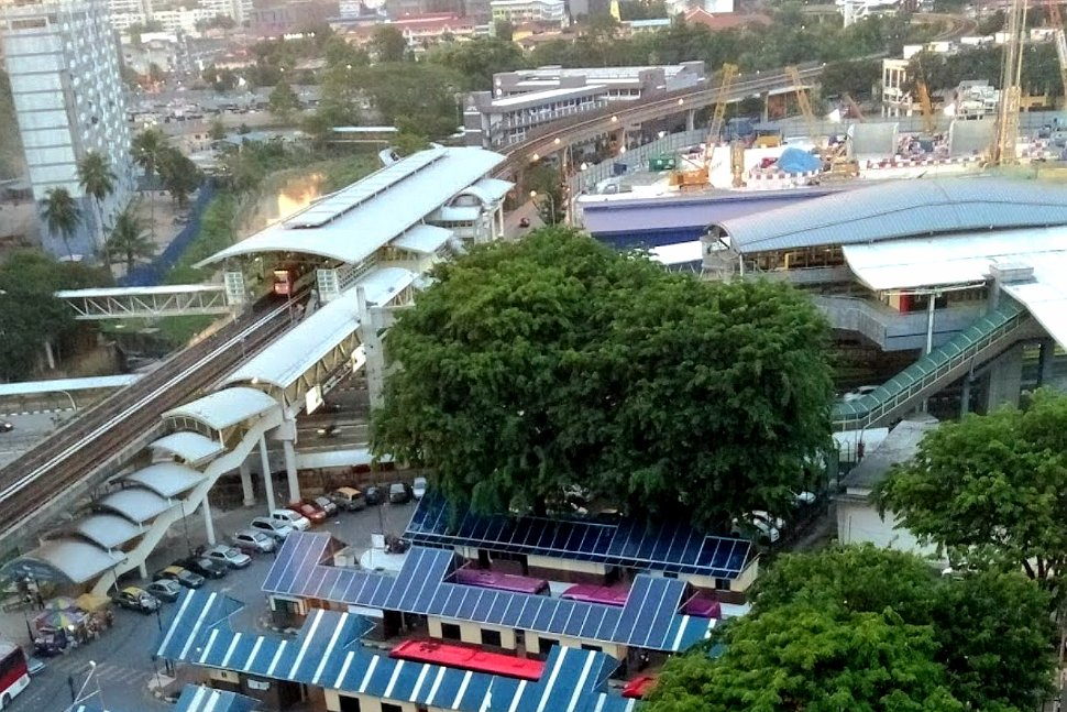 Aerial view of Titiwangsa station