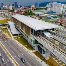 Jinjang MRT station serving Jinjang town in Kepong