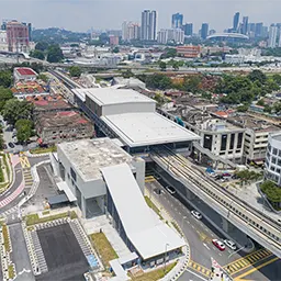Kentonmen MRT station serving Taman Bamboo, Taman Kok Lian & Taman Rainbow