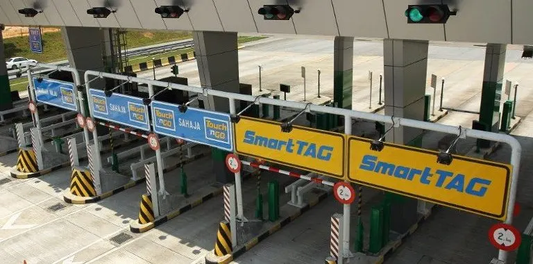 Toll booths at PLUS highway