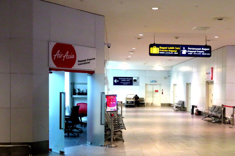 AirAsia Baggage Inquiries (International) office at the baggage reclaim area