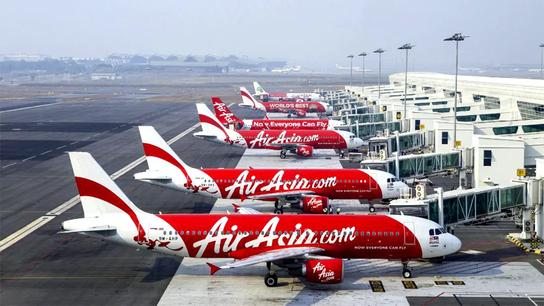 AirAsia flights at the klia2 terminal