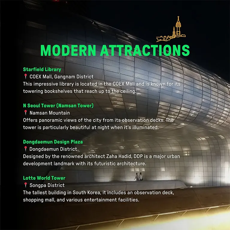Modern attractions