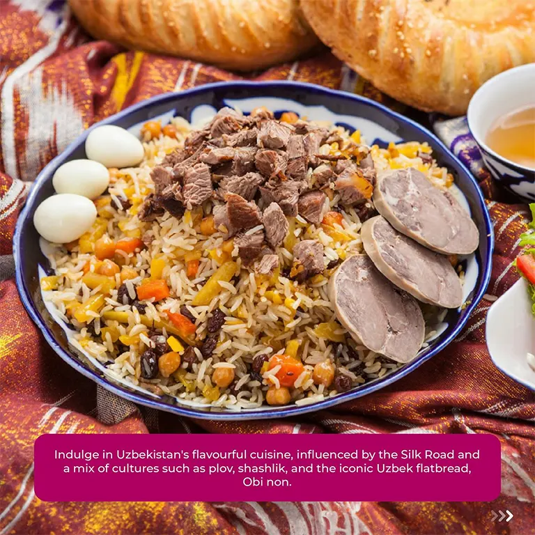 Indulge in Uzbekistan's flavourful cuisine