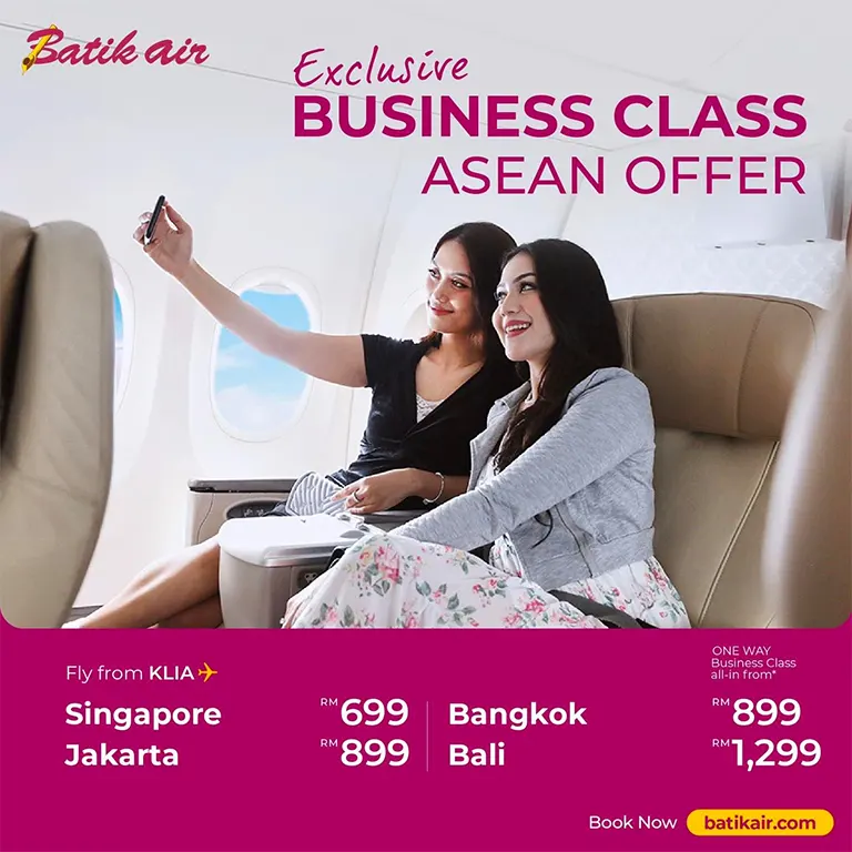 Exclusive Business Class, ASEAN offer