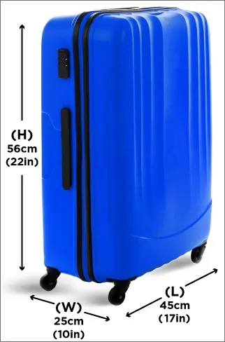 Checked baggage dimensions