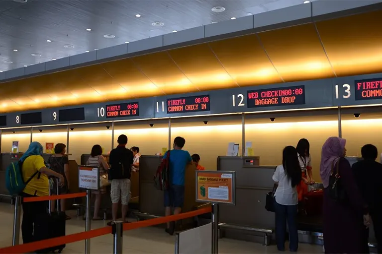 Firefly's check-in counters