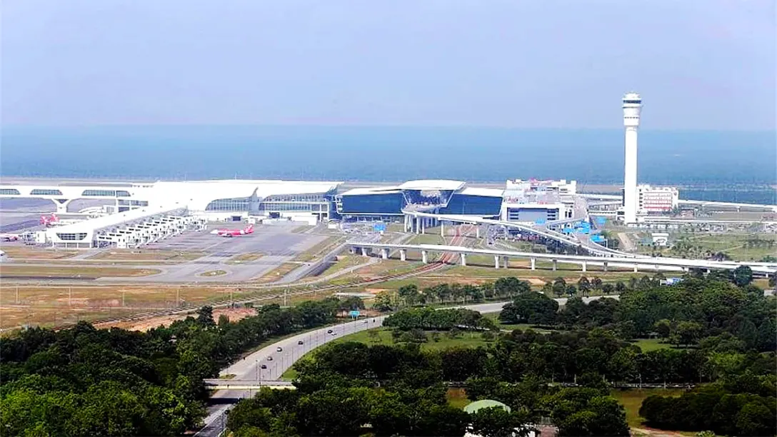 Aerial view of the klia2 terminal