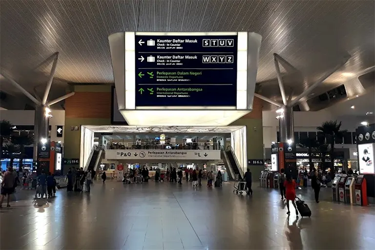 Entrance to Pier P, Q and L located at the Departure Hall