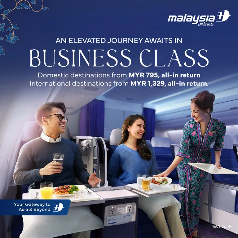 An elevated journey awaits in Business Class