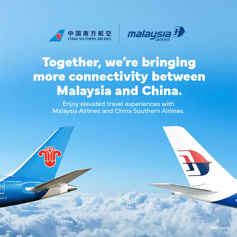 Codeshare flights with China Southern Airlines