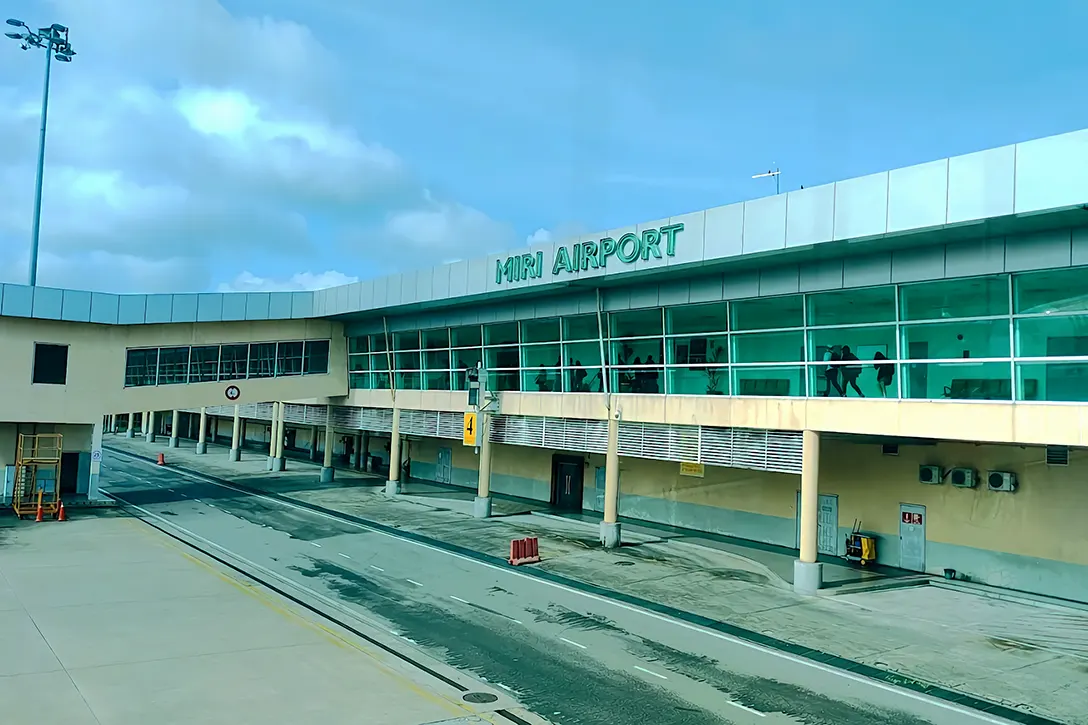 Terminal building at the airport
