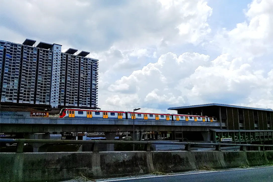 A train from Damansara Damai station