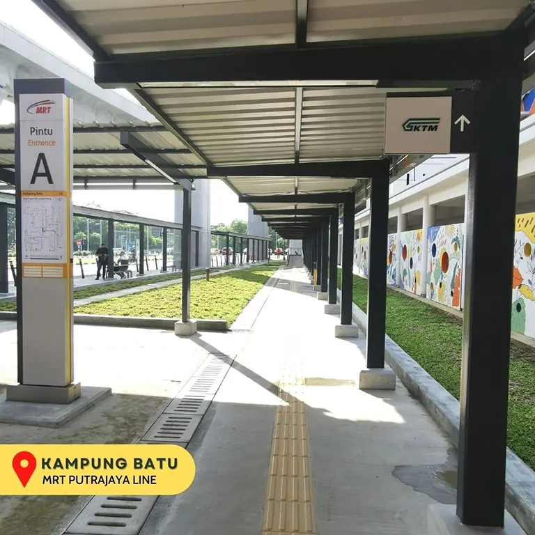Entrance A of the Kampung Batu MRT station