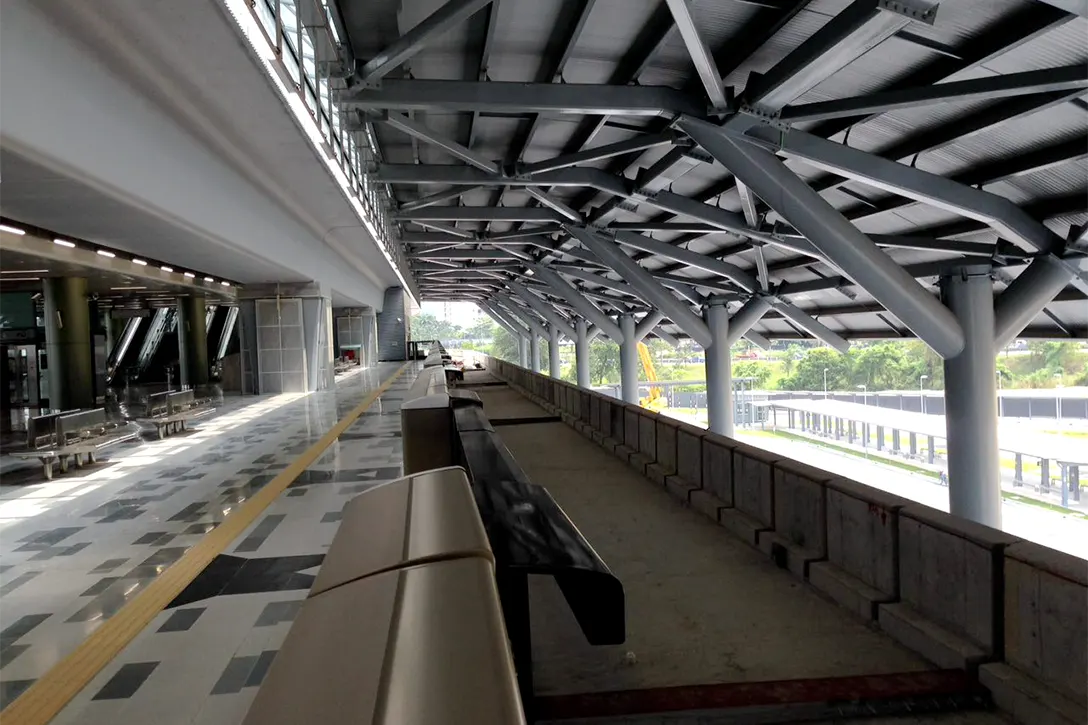 Platform 3 at Kwasa Damansara MRT station