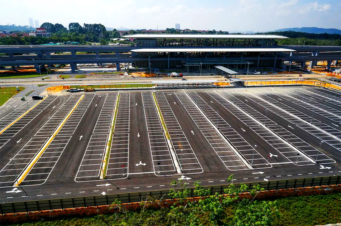 Park and ride facility at the Kwasa Damansara MRT station
