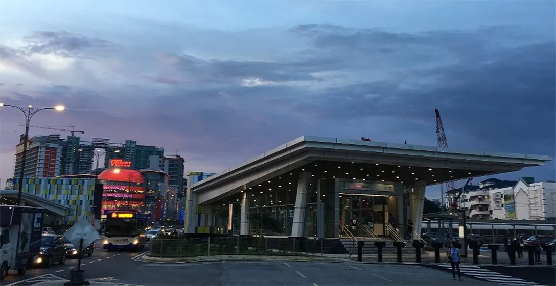 Maluri MRT Station Entrance D along Jalan Cheras
