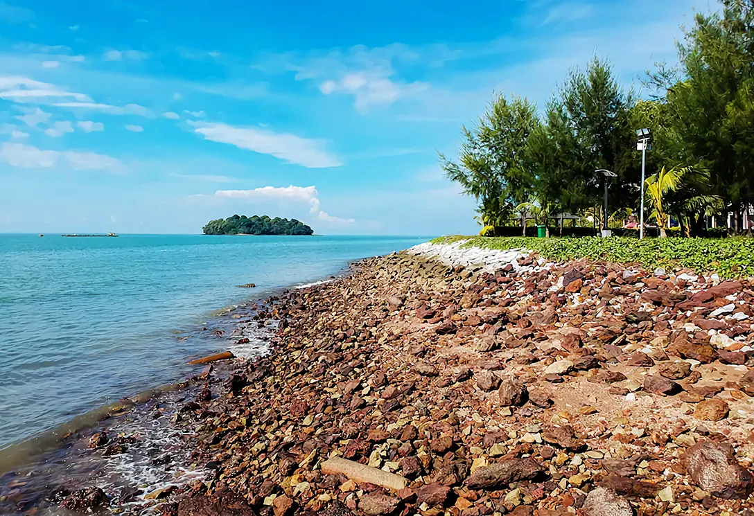 Beautiful sea view at the Port Dickson